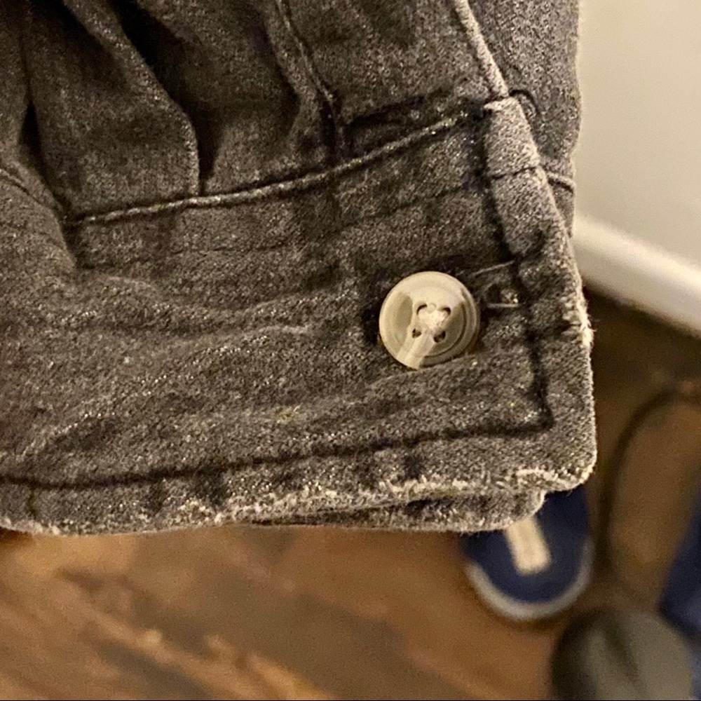 CPO provisions gray denim destroyed shirt EUC - Picture 8 of 15